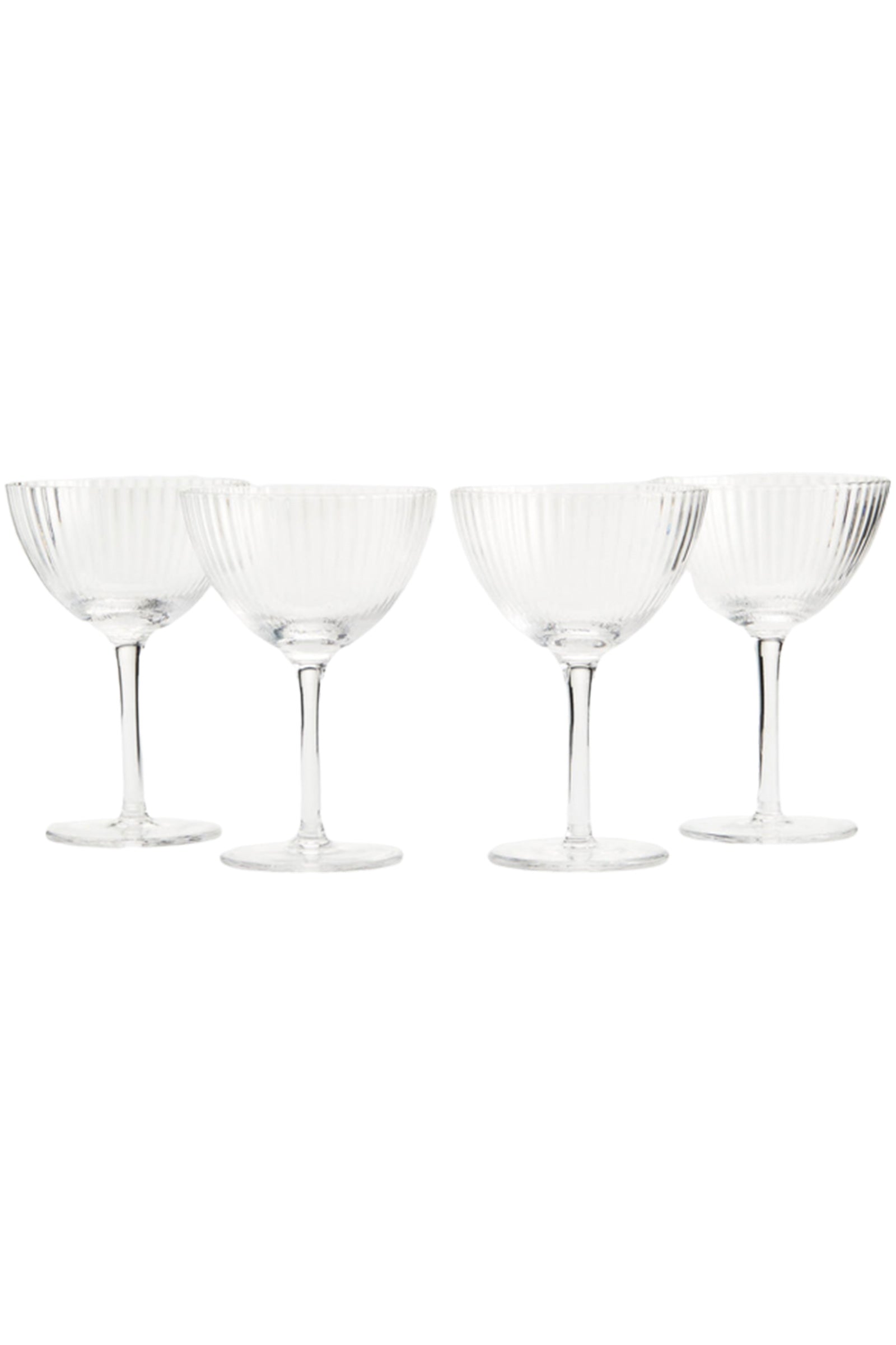 Soho Home Fluted Champagne Coupe | Set of 4