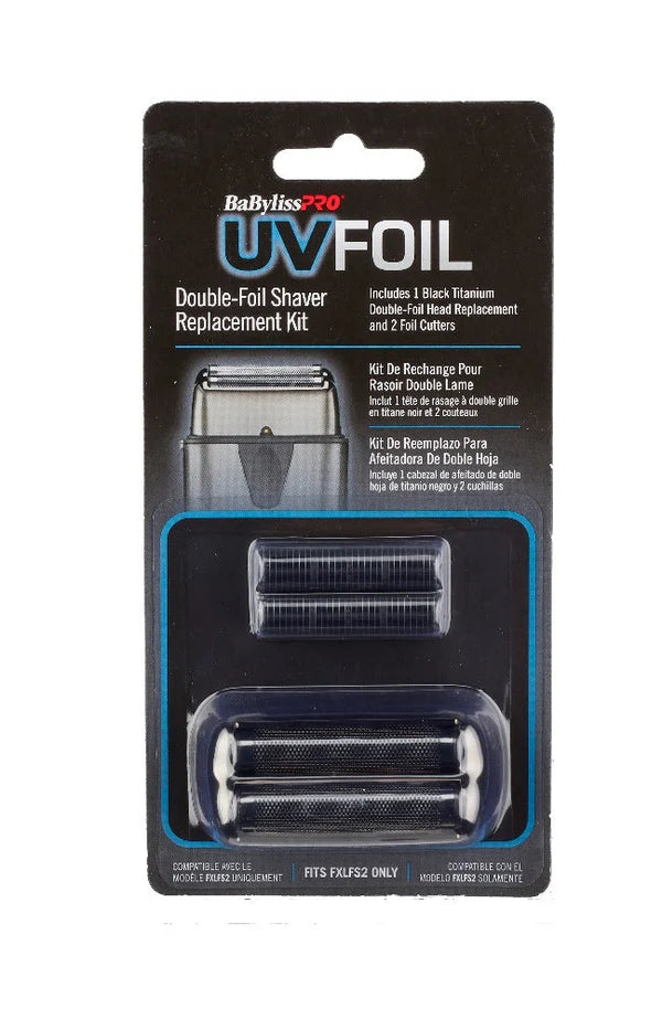 BABYLISS PRO UV DISINFECTING DOUBLE REPLACEMENT FOIL CUTTER BLACK