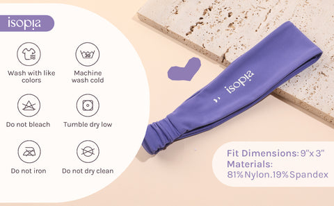 FreshMode Purple Headband - Skin-friendly & Running Headband