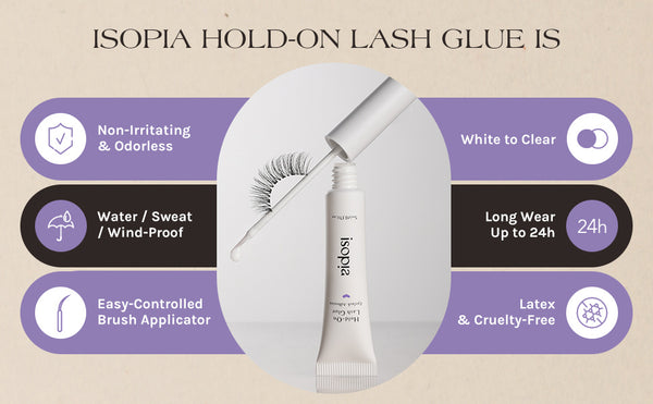 Isopia Hold-On Lash Glue review and application tips