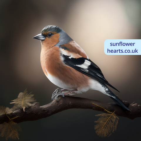 chaffinch at dusk