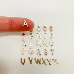 letter charms for permanent jewelry