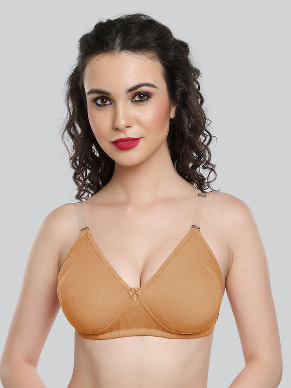 Lovable Black Non Padded Non Wired Full Coverage Bra LE-230-Black