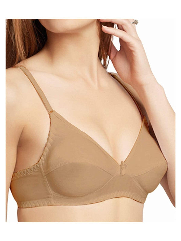 Buy DAISY DEE Beige Self Design Pure Cotton Bra Online at Best Prices in  India - JioMart.