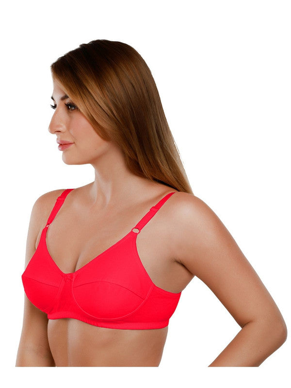 Daisy Dee Red Non Padded Non Wired Full Coverage Everyday bra