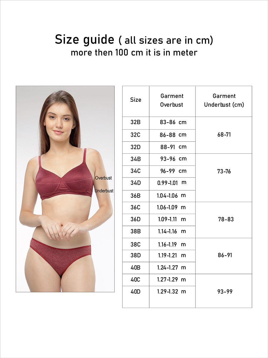 Bra Size Chart - Lovable India
