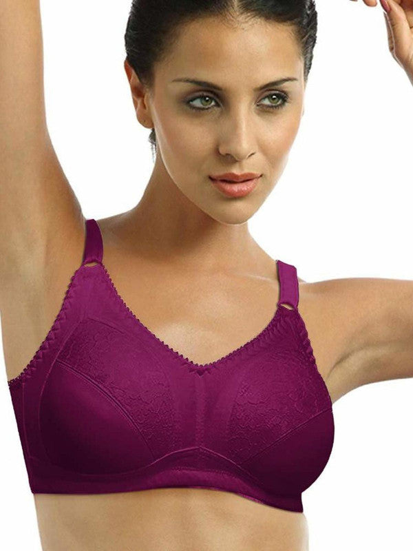 Lovable Raspberry Padded Non Wired Full Coverage Bra LE-236-Raspberry -  Lovable India