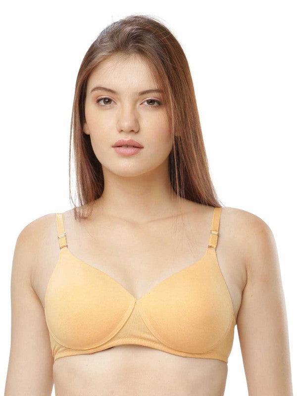 Lovable Yellow Padded Non Wired Full Coverage Bra - CONFI-50 - Lovable India