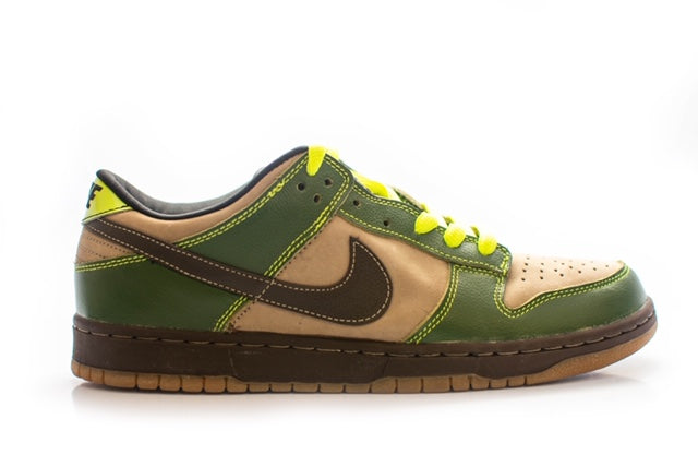 green and brown nike dunks