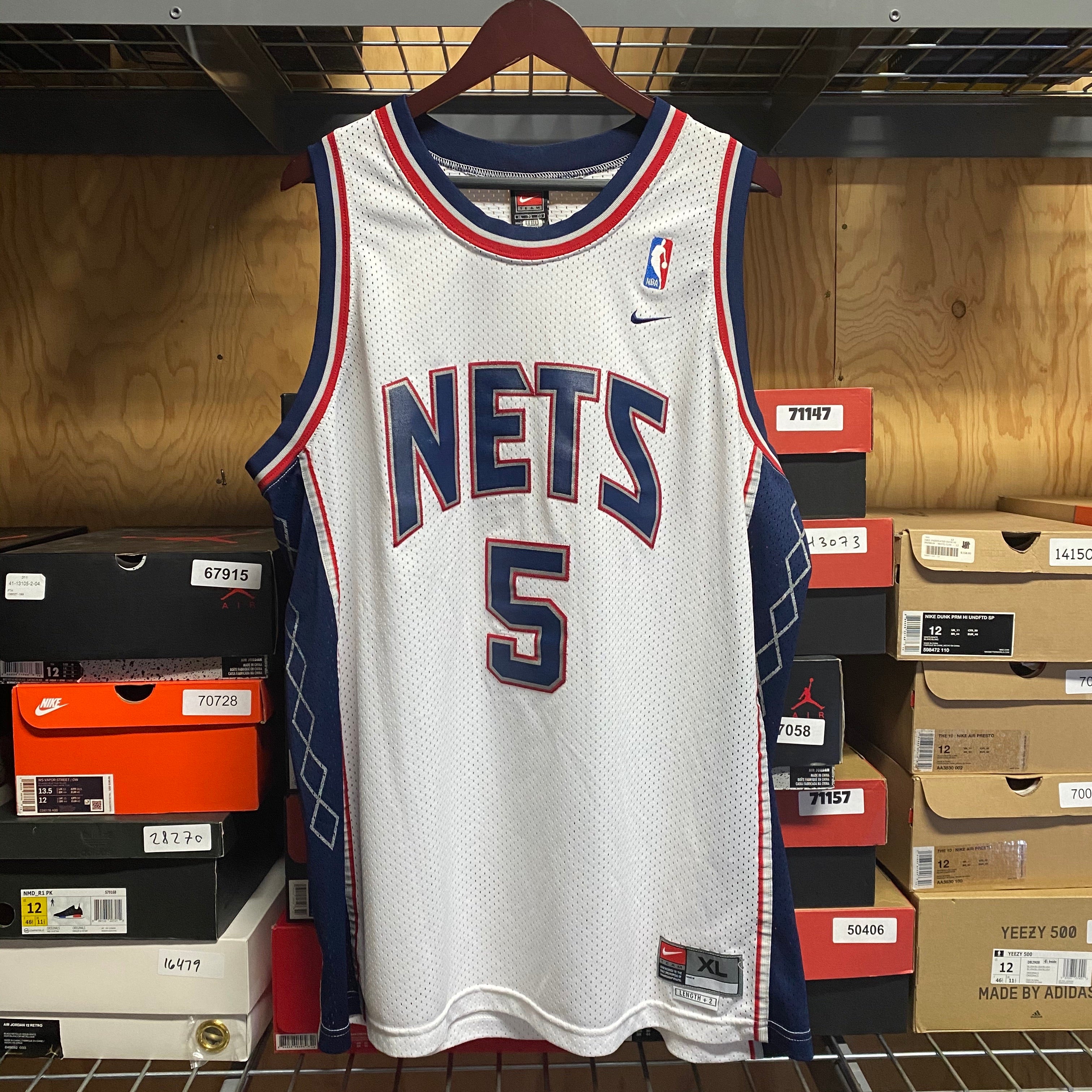 New Jersey Nets Jason Kidd Home Adidas Authentic Jersey 48 – Select Vintage  BK