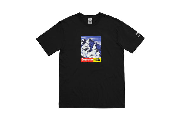 supreme the north face mountain tee black
