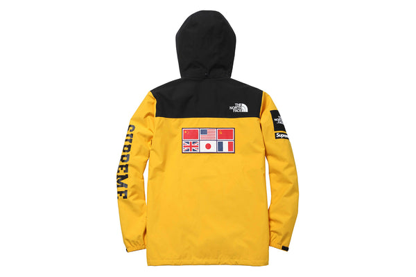 the north face supreme yellow jacket