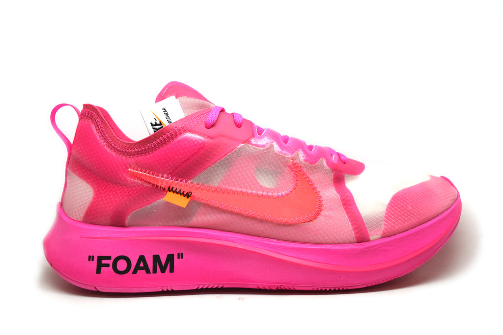 foam nike off white pink