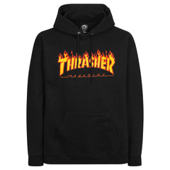 Thrasher Flame Hoodie schwarz