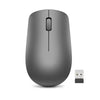 Picture of Lenovo 530 Full Size Wireless Computer Mouse for PC, Laptop, Computer with Windows - 2.4 GHz Nano USB Receiver - Ambidextrous Design - 12 Months Battery Life - Graphite Grey