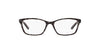 Picture of Ralph by Ralph Lauren Women's RA7044 Cat Eye Prescription Eyewear Frames, Shiny Black Marble/Demo Lens, 52 mm