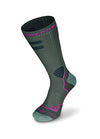 Picture of Rollerblade High Performance Women's Socks, Inline Skating, Multi Sport, Dark Grey and Pink, Medium