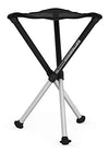 Picture of Walkstool - Comfort Model - Black and Silver - 3 Legged Folding Stool in Aluminium - Height 18' to 30' - Maximum Load 440 to 550 Lbs - Made in Sweden