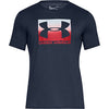 Picture of Under Armour Men's Boxed Sportstyle Short-Sleeve T-Shirt , Academy Blue (408)/Red , X-Large