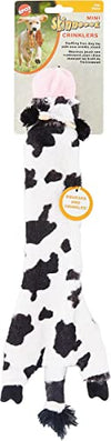 Picture of SPOT Skinneeez Crinklers | Stuffless Dog Toys with Squeaker For Small Dogs | Crinkle Toy For Small Puppies | 14' | Cow Design | By Ethical Pet