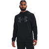 Picture of Under Armour Mens Big Logo ArmourFleece Hoodie , (001) Black / Black / Pitch Gray , Large