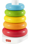 Picture of Fisher-Price Baby Stacking Toy Rock-A-Stack Rings with Roly-Poly Base for Ages 6+ Months, Made with Plant-Based Materials