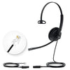 Picture of Yealink Headset with Microphone RJ9 for Voip Phone Wired Headset Teams Certified YHS34 YHS33 Noise Cancelling with Mic (YHS34-Lite-MONO, Black)