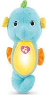 Picture of Fisher-Price Musical Baby Toy, Soothe and Glow Seahorse, Plush Sound Machine With Lights and Volume Control For Newborns, Blue