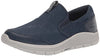 Picture of Skechers Men's Go Walk Arch Relaxed Fit Canvas Slip On Golf Shoe Sneaker, Navy/Gray, 8.5