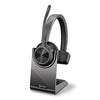 Picture of Poly - Voyager 4310 UC Wireless Headset + Charge Stand (Plantronics) - Single-Ear Headset- Connect to PC/Mac via USB-A Bluetooth Adapter, Cell Phone via Bluetooth-Works w/ Teams (Certified), ZoomandMore