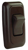 Picture of JR Products 12135 Brown Single SPST On-Off Switch with Bezel