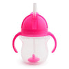Picture of Munchkin® Any Angle™ Weighted Straw Trainer Cup with Click Lock™ Lid, 7 Ounce, Pink