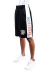 Picture of Ultra Game NBA Oklahoma City Thunder Mens Mesh Basketball Shorts, Black, Medium