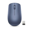Picture of Lenovo 530 Wireless Mouse with Battery, 2.4GHz Nano USB, 1200 DPI Optical Sensor, Ergonomic for Left or Right Hand, Lightweight, GY50Z18986, Abyss Blue