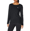 Picture of Under Armour Women's HeatGear Armour Long-Sleeve T-Shirt , Black (001)/Metallic Silver , X-Small