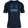 Picture of Under Armour mens Global Foundation Short-sleeve T-shirt , Academy Blue (408)/Royal Blue , Large