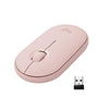 Picture of Logitech Pebble Wireless Mouse with Bluetooth or 2.4 GHz Receiver, Silent, Slim Computer Mouse with Quiet Clicks, for Laptop/Notebook/iPad/PC/Mac/Chromebook - Pink Rose