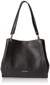 Picture of Calvin Klein Reyna Novelty Triple Compartment Shoulder Bag, Black/Silver Combo,One Size