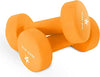 Picture of Yes4All Non-Slip, Hexagon Neoprene Dumbbells – 15lbs Neoprene Dumbbell Set for Muscle Toning, Strength Building, Weight Loss (Dark Orange - Pair)
