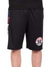 Picture of Ultra Game NBA Washington Wizards Mens Mesh Basketball Shorts, Black, Small