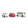 Picture of Le Toy Van - Cars and Construction Wooden Retro Metro Car Set Car Toy Play Set - Set 3 Cars | Boys Play Vehicle Kids Role Play Toys - Suitable for 3 Year Old + (TV463)