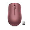 Picture of Lenovo 530 Full Size Wireless Computer Mouse for PC, Laptop, Computer with Windows - 2.4 GHz Nano USB Receiver - Ambidextrous Design - 12 Months Battery Life - Cherry Red