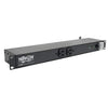 Picture of Tripp Lite 12 Outlet Isobar Rackmount PDU, 15A Surge Protected Power Strip, 15ft Cord, 5-15P, and $25K INSURANCE (ISOBAR12ULTRA), Grey