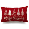 Picture of Merry Christmas Pillow Cover 12x20 Farmhouse Christmas Throw Lumbar Pillow Cover Decorations Christmas Tree Holiday Decor Case for Home Couch