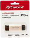 Picture of Transcend 256GB JetFlash 930C USB 3.2 Gen 1 Flash Drive TS256GJF930C