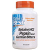 Picture of Doctor's Best Betaine HCI Pepsin and Gentian Bitters, Digestive Enzymes for Protein Breakdown and Absorption, Non-GMO, Gluten Free, 360 Count (Pack of 1)