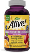 Picture of Nature’s Way Alive! Women’s 50+ Gummy Multivitamins, Vitamins and Minerals, Supports Whole Body Wellness*, Vegetarian, Mixed Berry Flavored, 150 Gummies