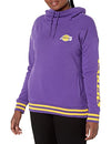 Picture of Ultra Game NBA Los Angeles Lakers Womens Quarter Zip Fleece Pullover Sweatshirt with Zipper, Team Color, Large