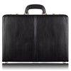 Picture of McKlein Lawson, Leather 3.5' Device and Tablet Business Briefcase Attaché Bag Case, Men Women Device Briefcase, Compartment Bag, Pocket Bag, Business Bags, Travel Cases, Black, 18'x3.5'x13'