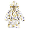Picture of Luvable Friends Unisex Baby Plush Bathrobe, Yellow Floral, 0-9M